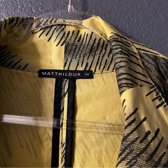 Matt Hildur cicada parka large yellow black kimono jacket - Picture 7 of 11